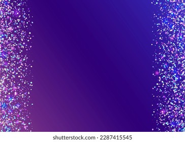 Rainbow Effect. Neon Glitter. Surreal Foil. Kaleidoscope Texture. Purple Disco Confetti. Flying Art. Shiny Colorful Serpentine. Metal Flare. Violet Rainbow Effect