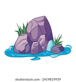 Rainbow element of colorful set. In this illustration rainbow nature is depicted in a delightful cartoon design against a pure white backdrop. Vector illustration.