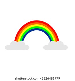 Rainbow element design with symetric cloud