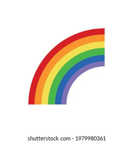 Rainbow emoji vector colorful symbol