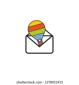 Rainbow in the envelope