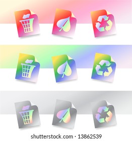 Rainbow Environmental symbols
