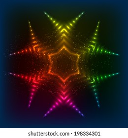 Rainbow equalizer shining star