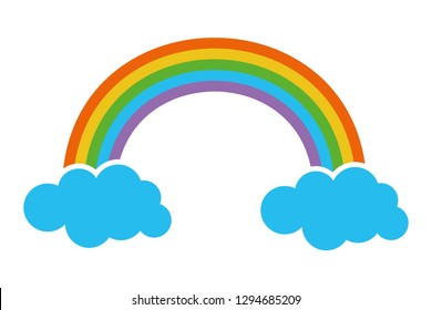 rainbow fantasy happy st patricks day vector illustration