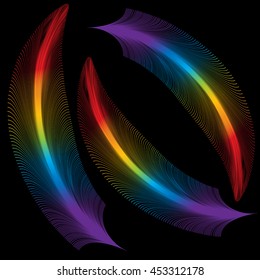 Rainbow Feathers