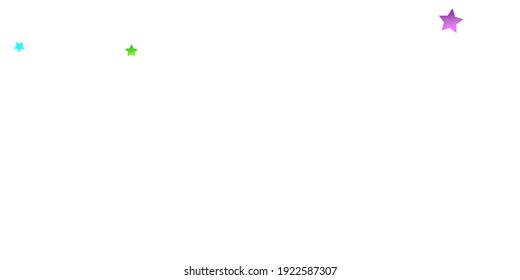 Rainbow Festive Confetti. Karnevalsvorlage. Farbiger Star fällt. Schöne Feiertage. Kleine, kleine, mehrfarbige Schmutzspritzen auf weißem Hintergrund. Helle Vektorgrafik.