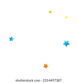 Rainbow Festive Confetti. Carnival Template. Colorful Star Falling. Beautiful Holidays Party. Little Tiny Multicolor Sprockets on White Background. Bright Vector Illustration.