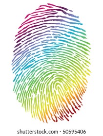  Rainbow Finger Print