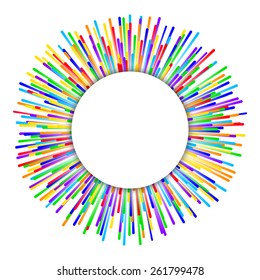 rainbow fireworks background - vector illustration. eps 10