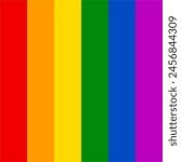 Rainbow flag background. Pride flag illustration. Lgbt community symbol in rainbow colors. Vector backdrop for your design.