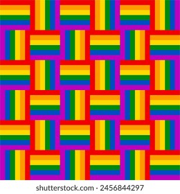 Fondo de la bandera del arco iris. Ilustración de la bandera del orgullo. Símbolo de la comunidad lgbt en colores arcoíris. Vector de fondo para su diseño.