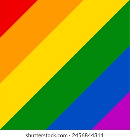 Rainbow flag background. Pride flag illustration. Lgbt community symbol in rainbow colors. Vector backdrop for your design.