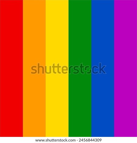 Rainbow flag background. Pride flag illustration. Lgbt community symbol in rainbow colors. Vector backdrop for your design.