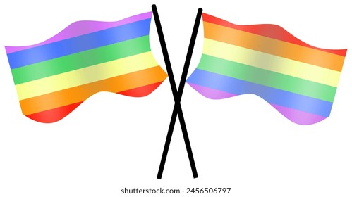 Rainbow Flag Celebrating Pride Month