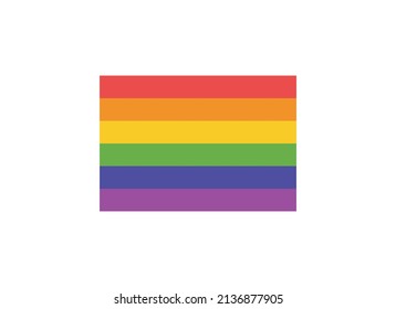 La bandera arcoiris. Concepto de orgullo gay y diversidad
