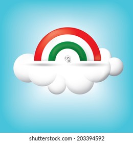 Rainbow flag concept -Hungarian edition 