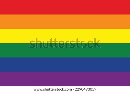 The rainbow flag, also known as the gay pride flag or simply the pride flag, symbolises lesbian, gay, bisexual, and transgender (LGBT) pride and LGBT social movements. Proportion Ratio 2:3