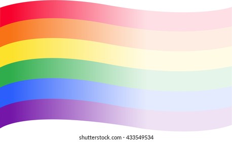 rainbow flag LGBT symbol vector EPS10 