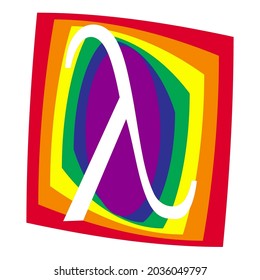 Bandera arcoiris, bandera arco iris, bandera del orgullo, símbolo de la libertad LGBT con seis franjas longitudinales rojas, anaranjadas, amarillas, verdes, azules y moradas. unidad y diversidad, belleza y alegría de la comunidad LGBT. 