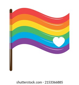 rainbow flag pride lgbt icon