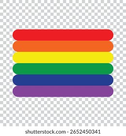 Rainbow Flag Pride Symbol of LG BTQ Community,
