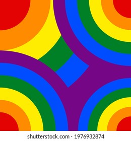Rainbow flag showing pride freedom banner on white background