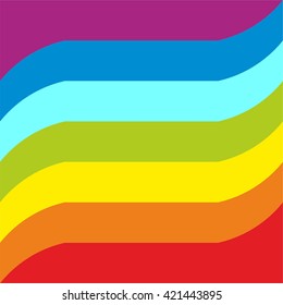 rainbow flag. symbol of peace. vector illustration