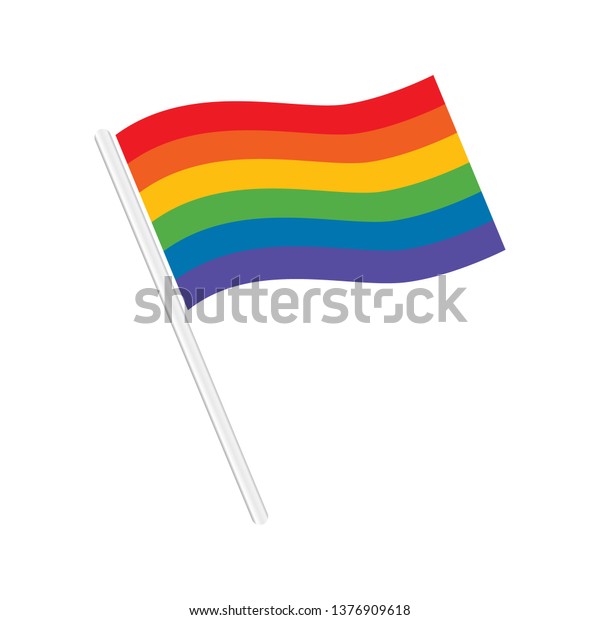 Rainbow Flag Vector Stock Vector (Royalty Free) 1376909618 | Shutterstock