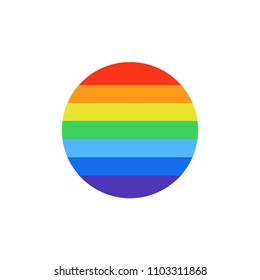 rainbow flag vector icon