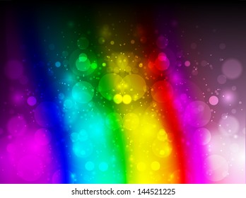 Rainbow flare background light