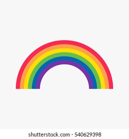 Rainbow Flat Icon 