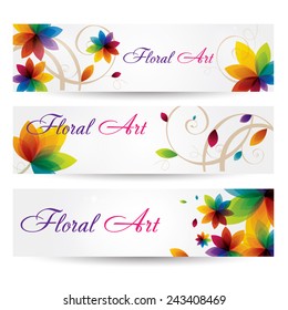 Rainbow Floral Art