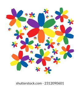 Regenbogenblume in Blüte für Dekoration. 