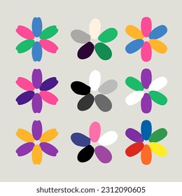 Flor arcoiris en flor para la decoración. 