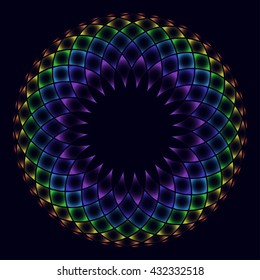 rainbow flower of life