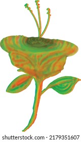 Rainbow flower that represent LGBTQ or feminism