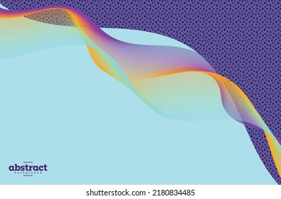 flowline arcoíris con fondo de temática de onda oceánica curva para publicidad sitio web banner folleto plantilla de diseño eps vector.