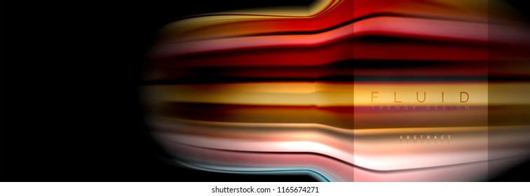 Rainbow fluid abstract shapes, liquid colors design, colorful marble or plastic wavy texture background, multicolored template for business or technology presentation or web brochure cover design