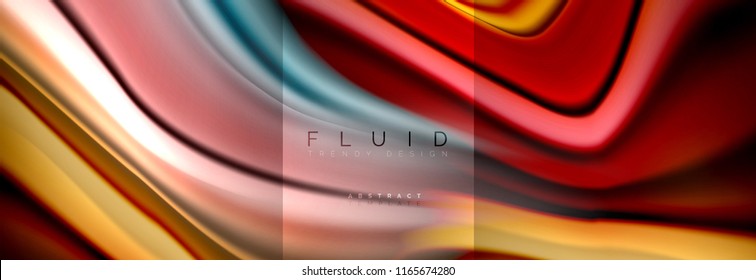 Formas abstractas del fluido arcoiris, diseño de colores líquidos, fondo de textura ondulada de mármol colorido o plástico, plantilla multicolor para presentación de negocios o tecnología o diseño de portada web
