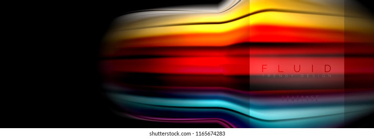 Abstrakte Formen von Regenbogenflüssigkeiten, flüssige Farbgestaltung, bunter Marmor- oder Kunststoffhintergrund, mehrfarbige Vorlage für Geschäfts- oder Technologiepräsentation oder Webbroschürendesign