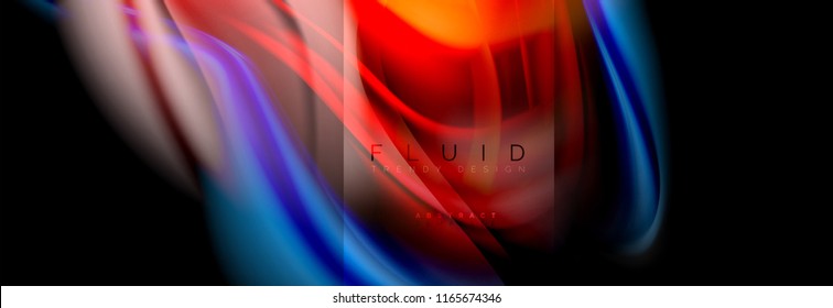 Formas abstractas del fluido arcoiris, diseño de colores líquidos, fondo de textura ondulada de mármol colorido o plástico, plantilla multicolor para presentación de negocios o tecnología o diseño de portada web