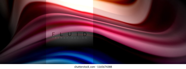 Formas abstractas del fluido arcoiris, diseño de colores líquidos, fondo de textura ondulada de mármol colorido o plástico, plantilla multicolor para presentación de negocios o tecnología o diseño de portada web