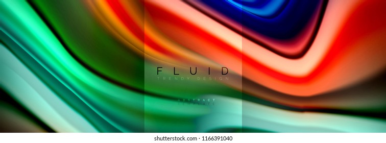 Formas abstractas del fluido arcoiris, diseño de colores líquidos, fondo de textura ondulada de mármol colorido o plástico, plantilla multicolor para presentación de negocios o tecnología o diseño de portada web