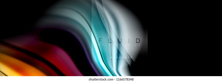 Formas abstractas del fluido arcoiris, diseño de colores líquidos, fondo de textura ondulada de mármol colorido o plástico, plantilla multicolor para presentación de negocios o tecnología o diseño de portada web
