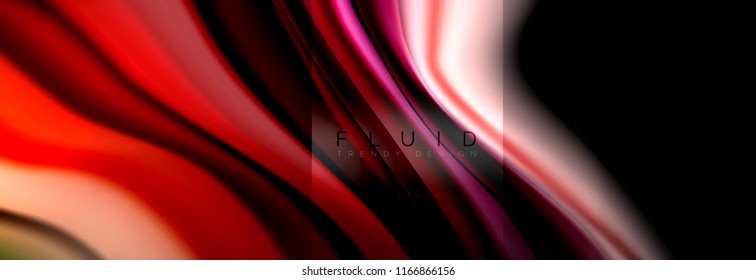Formas abstractas del fluido arcoiris, diseño de colores líquidos, fondo de textura ondulada de mármol colorido o plástico, plantilla multicolor para presentación de negocios o tecnología o diseño de portada web