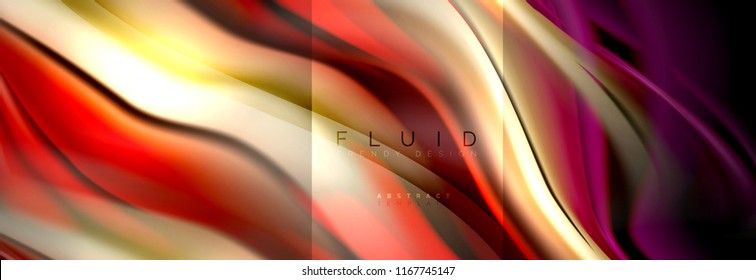 Formas abstractas del fluido arcoiris, diseño de colores líquidos, fondo de textura ondulada de mármol colorido o plástico, plantilla multicolor para presentación de negocios o tecnología o diseño de portada web