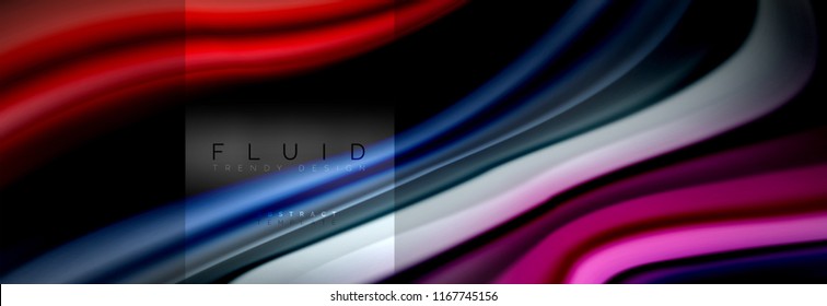 Formas abstractas del fluido arcoiris, diseño de colores líquidos, fondo de textura ondulada de mármol colorido o plástico, plantilla multicolor para presentación de negocios o tecnología o diseño de portada web