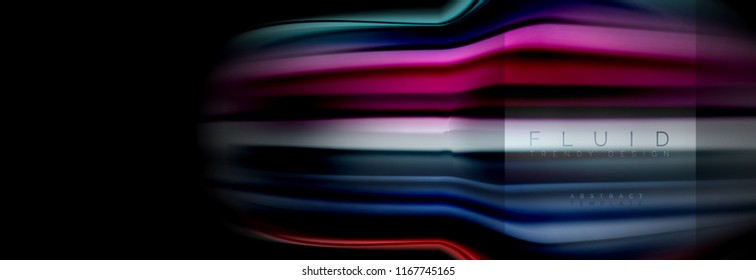 Rainbow fluid abstract shapes, liquid colors design, colorful marble or plastic wavy texture background, multicolored template for business or technology presentation or web brochure cover design