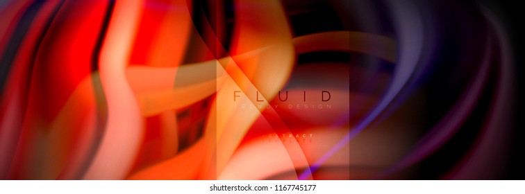 Formas abstractas del fluido arcoiris, diseño de colores líquidos, fondo de textura ondulada de mármol colorido o plástico, plantilla multicolor para presentación de negocios o tecnología o diseño de portada web