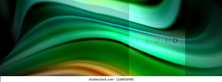 Rainbow fluid abstract shapes, liquid colors design, colorful marble or plastic wavy texture background, multicolored template for business or technology presentation or web brochure cover design